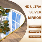 Modern Arched Full Length Aluminum Alloy Floor Mirror Standing Mirror