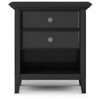 WYNDENHALL Halifax SOLID WOOD 24 inch Wide Bedside Nightstand Table