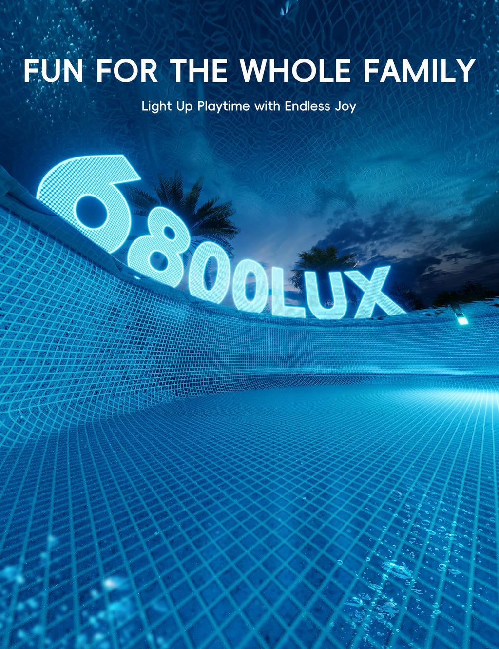 POOLHACKER Solar Pool Lights Only for Steel Wall Above Ground Pool