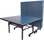 Inside Professional MDF Indoor Ping Pong Table with Quick Clamp Table Tennis Net and Post Set - 10 Minute Easy Assembly - Tournament Quality - Foldable with Single Player Playback Mode