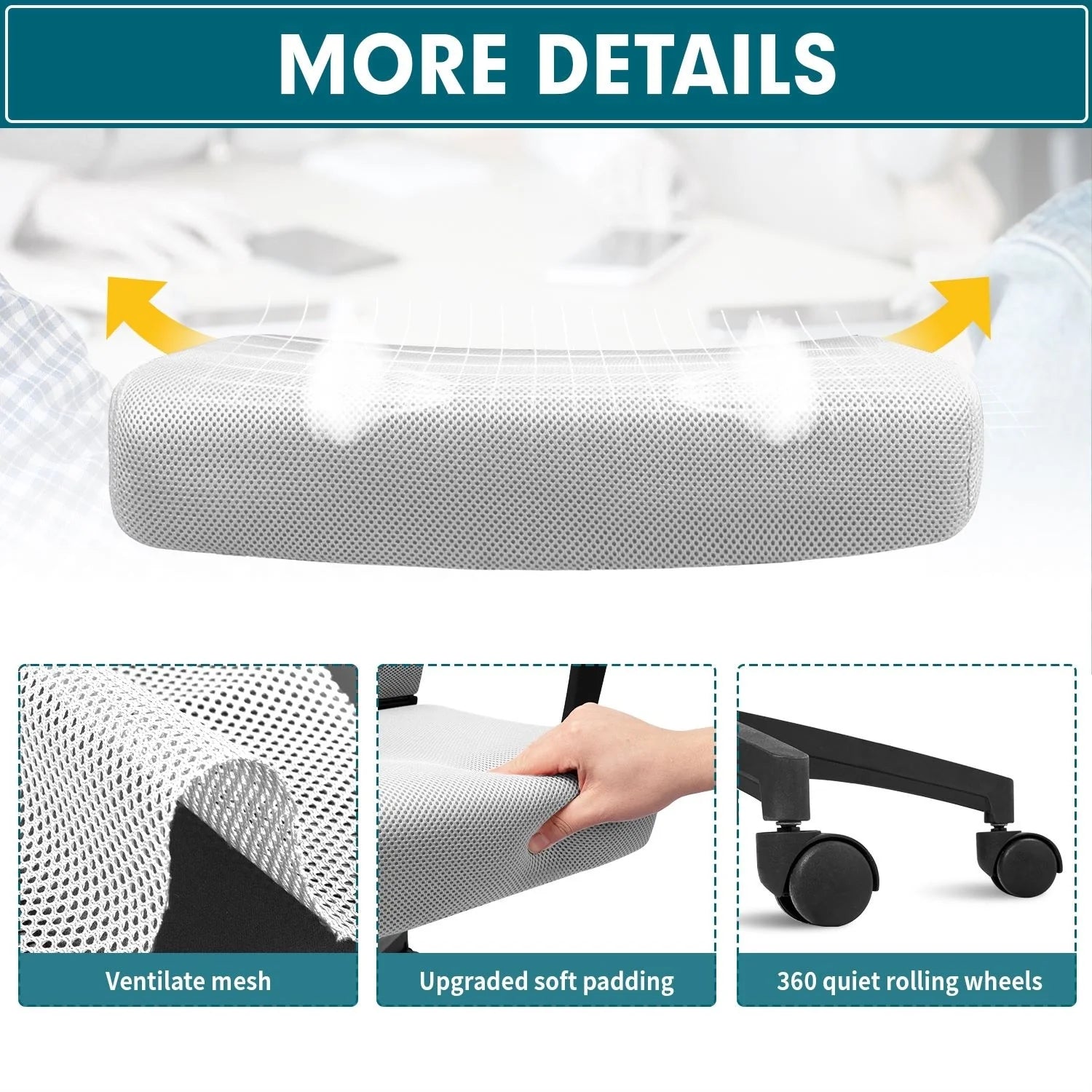 Homall Office Chair Mesh Chair Ergonomic Desk Chair with Lumbar Support