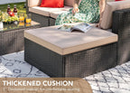 DEVOKO 5 Pieces All-Weather Patio Furniture Set with Cushions