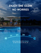 POOLHACKER Solar Pool Lights Only for Steel Wall Above Ground Pool