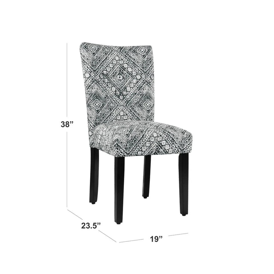 HomePop Classic Parsons Medallion Dining Chair (Set of 2)