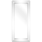 Beveled Rectangular Clear HD Wall Mounted Mirror for Bathroom, Vanity, Bedroom Mirrors, 3 sizes