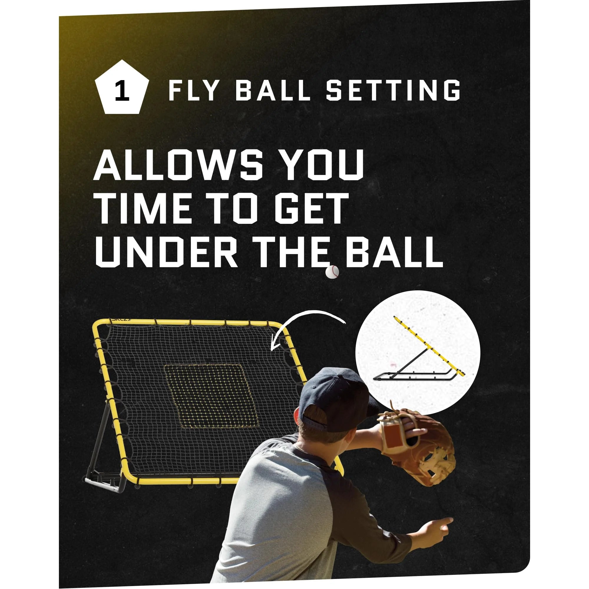 SKLZ Fielding Trainer Rebounder Net for Baseball & Softball
