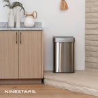 NINESTARS 13 Gallon Touchless Motion Sensor Trash Can