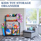 MYTHINGLOGIC Garage Ball Storage Organizer for Sports Equipment
