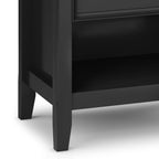 WYNDENHALL Halifax SOLID WOOD 24 inch Wide Bedside Nightstand Table