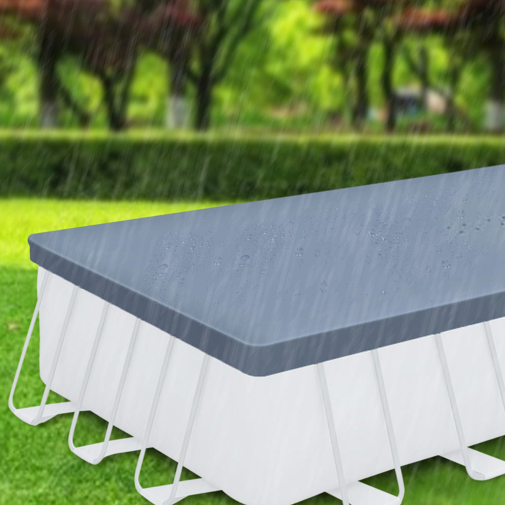 24’ Durable Rectangular Pool Cover for Oasis and Activity Pools, Gray