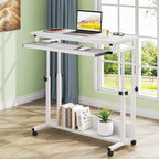 Portable Laptop Desk for Sofa and Bed, Height Adjustable Small Standing Table
