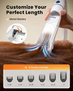ONEISALL Dog Vacuum & Dryer for Shedding - 8 in 1 Grooming Kit