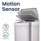 NINESTARS 13 Gallon Touchless Motion Sensor Trash Can