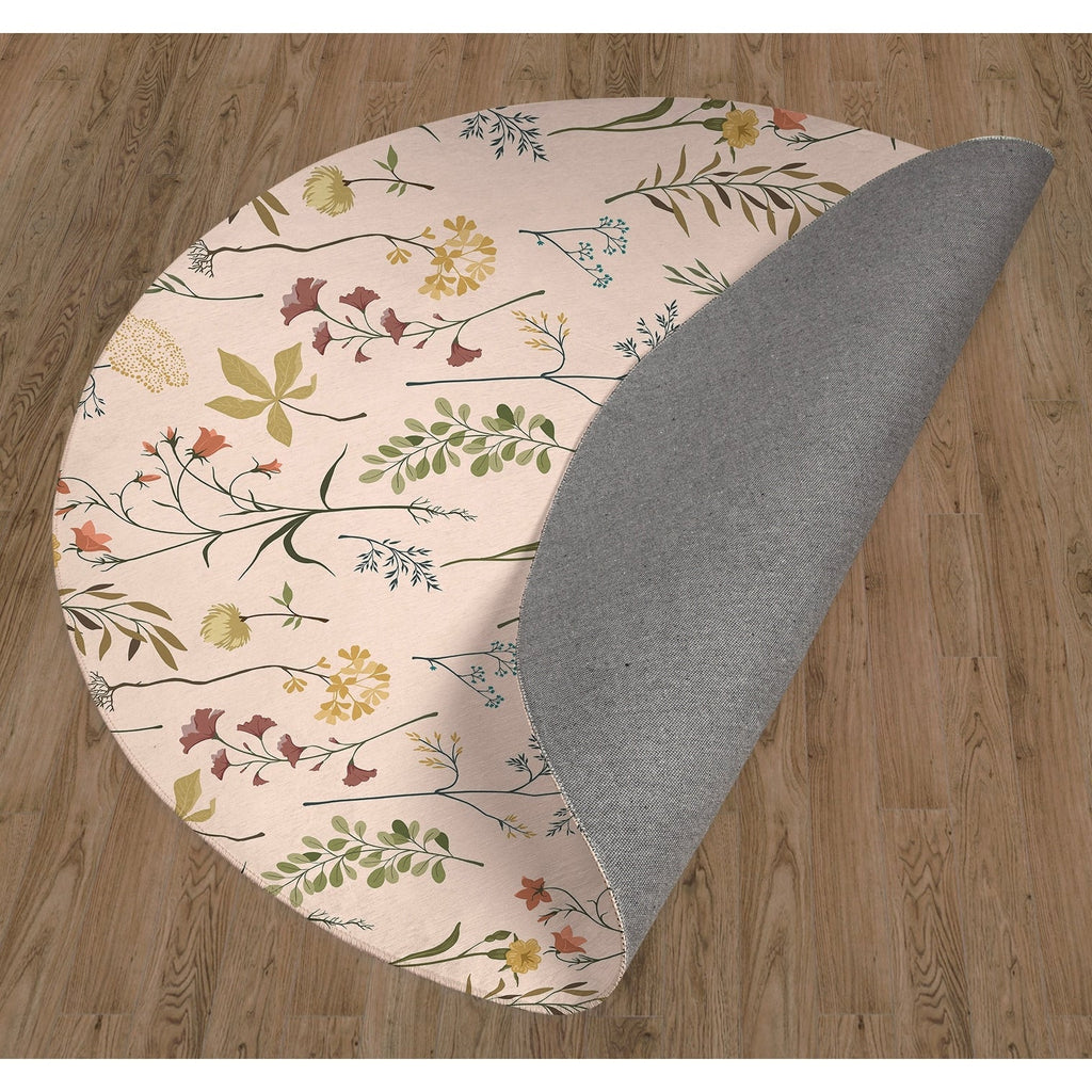 FALL BOTANICALS BLUSH Kitchen Mat By Kavka Designs