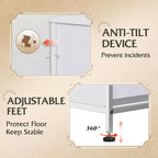 WLIVE Fabric Dresser for Bedroom, Tall Dresser with 8 Drawers