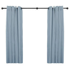 UTOPIA ALLEY 1 inch Industrial Curtain Rods for Windows, Blackout, Wrap Around Curtain Rods, Rustic Style, Matte Black