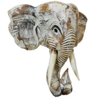 Wooden Elephant Head Wall D��cor