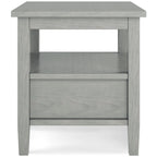 WYNDENHALL Norfolk SOLID WOOD 20 inch Wide Rectangle Transitional End Side Table - 20 inch Wide