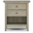 WYNDENHALL Halifax SOLID WOOD 24 inch Wide Bedside Nightstand Table