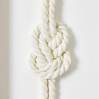 American Art Decor Naut Shore Framed Nautical Knots Wall Decor in Natural 3-piece set