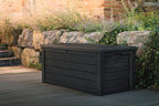 KETER Westwood 150 Gallon Resin Outdoor Storage Box - Dark Grey