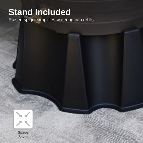 RTS Home Accents 50-Gallon Rain Barrel with Brass Spigot