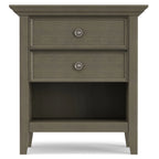 WYNDENHALL Halifax SOLID WOOD 24 inch Wide Bedside Nightstand Table