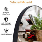 64x21 Full Length Floor Mirror with Stand Aluminum Alloy Frame,Wall-Mounted Mirror