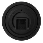 Large Outdoor Wall Clock Thermometer Combo, Waterproof Silent Garden Weather Station Home Indoor Patio Pool Black