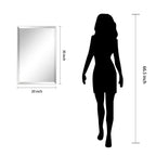 Frameless Beveled Prism Wall Mirror-Square/Rectangluar - Clear