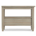 WYNDENHALL Norfolk SOLID WOOD 14 inch Wide Rectangle Transitional Narrow Side Table - 14 Inches wide