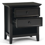WYNDENHALL Halifax SOLID WOOD 24 inch Wide Bedside Nightstand Table