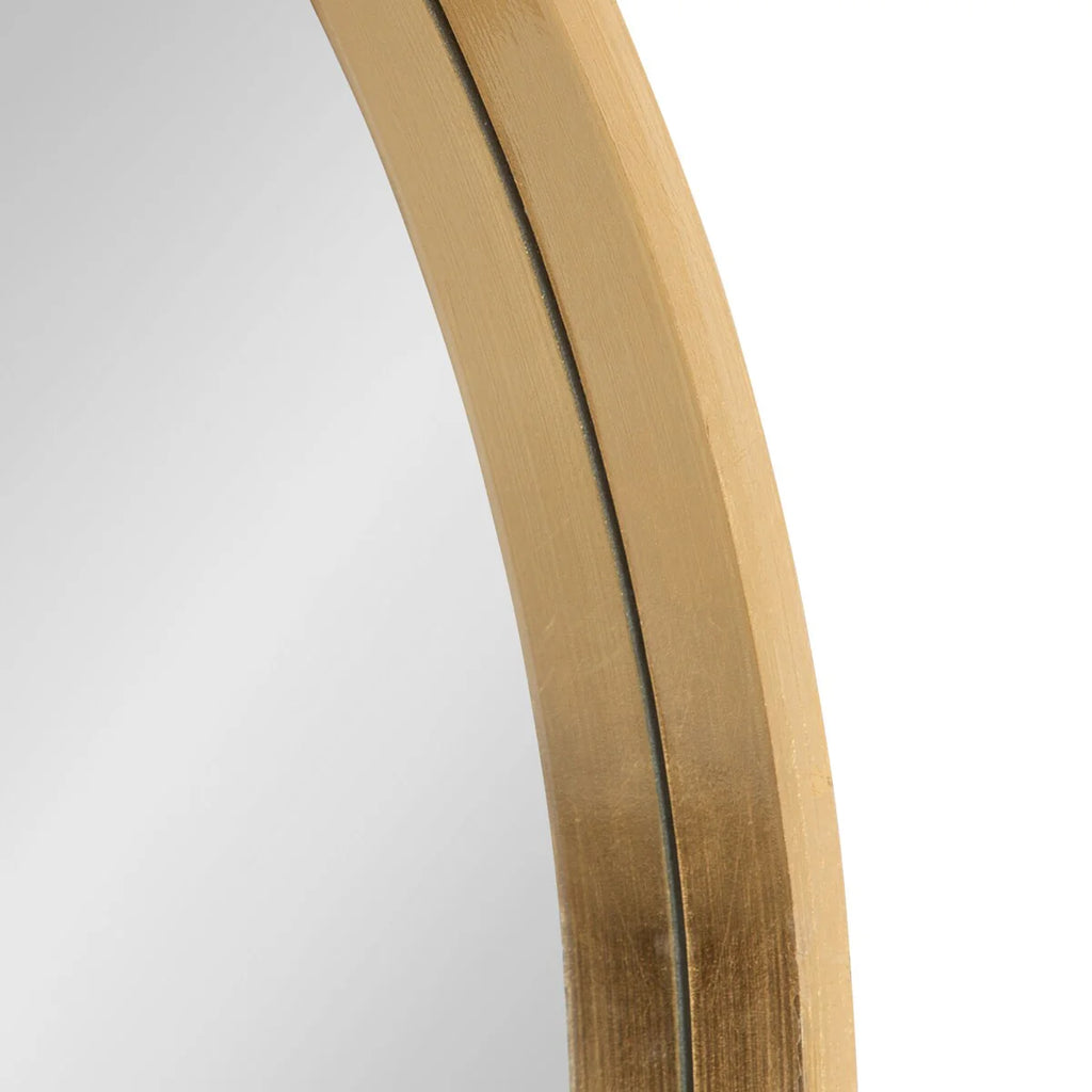 Kate and Laurel Travis Round Wood Accent Wall Mirror