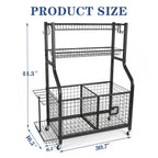 MYTHINGLOGIC Garage Ball Storage Organizer for Sports Equipment