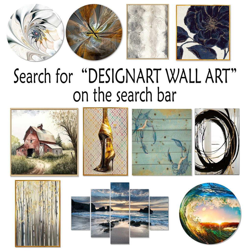 Designart Liquid Ink Spiralscape I Abstract Spirals Metal Wall Art Living Room