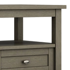 WYNDENHALL Norfolk SOLID WOOD 20 inch Wide Rectangle Transitional End Side Table - 20 inch Wide