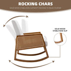 Living room Comfortable rocking chair living room chair Armchair Upholstered Tall Back Accent Glider Rocker