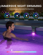 POOLHACKER Solar Pool Lights Only for Steel Wall Above Ground Pool