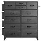 12 Drawer Dresser Fabric Tall Dressers for Bedroom Chest of Drawers