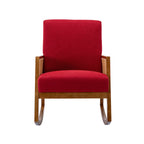 Living room Comfortable rocking chair living room chair Armchair Upholstered Tall Back Accent Glider Rocker