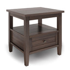 WYNDENHALL Norfolk SOLID WOOD 20 inch Wide Rectangle Transitional End Side Table - 20 inch Wide