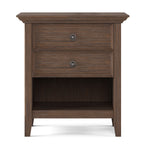 WYNDENHALL Halifax SOLID WOOD 24 inch Wide Bedside Nightstand Table