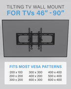 SANUS Tilting TV Wall Mount for Large TVs Up to 90锟斤拷