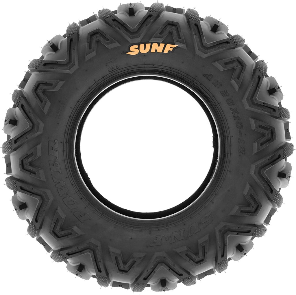 SUNF Power.I ATV UTV All-Terrain Tires Set of 4 25X8-12 25X10-12