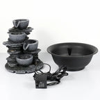 4-Tier Water Fountain Indoor Relaxation Waterfall Feature for Home