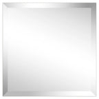 Frameless Beveled Prism Wall Mirror-Square/Rectangluar - Clear