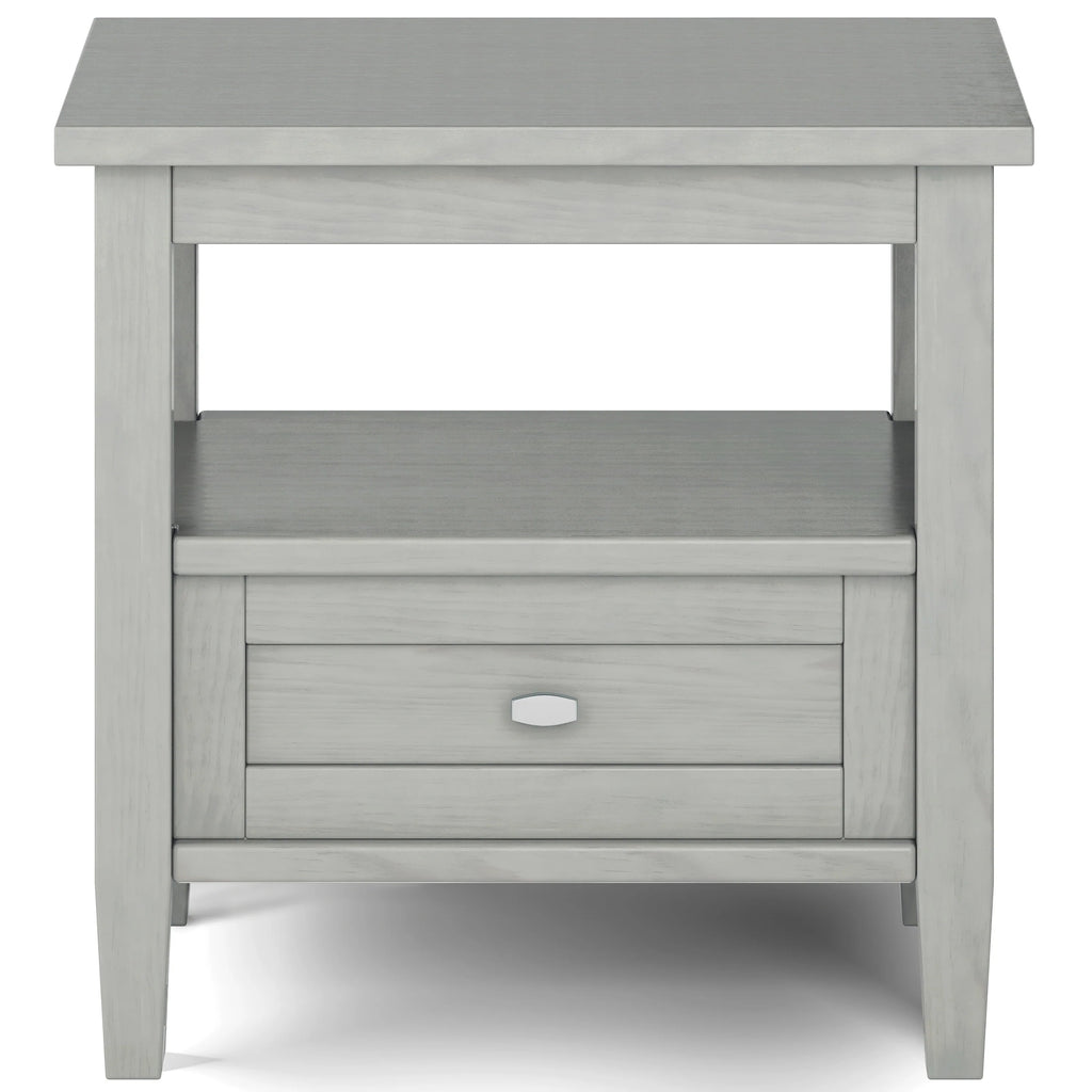 WYNDENHALL Norfolk SOLID WOOD 20 inch Wide Rectangle Transitional End Side Table - 20 inch Wide