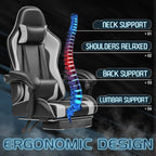 HOMALL Gaming Chair with Footrest and Massage Support