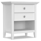 WYNDENHALL Halifax SOLID WOOD 24 inch Wide Bedside Nightstand Table