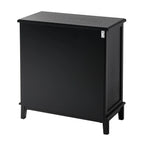 COZAYH Farmhouse Fully-Assembled Nightstand with 2-Drawer, Flower Motif End Table for Small Spaces, French Country